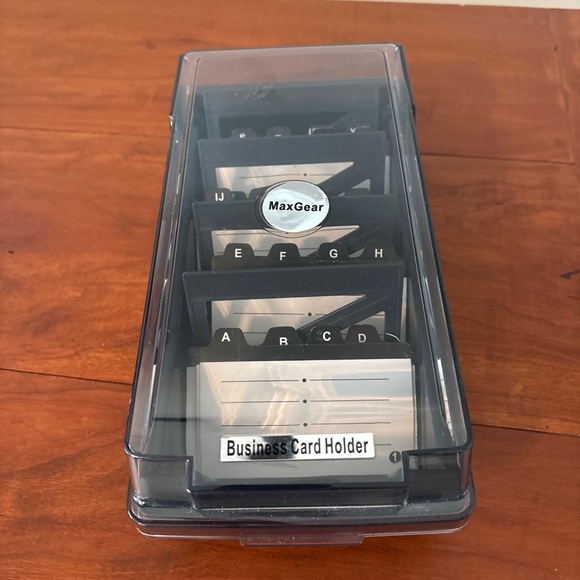 MaxGear Business Card Holder Desktop Organizer A–Z - Picture 4 of 8